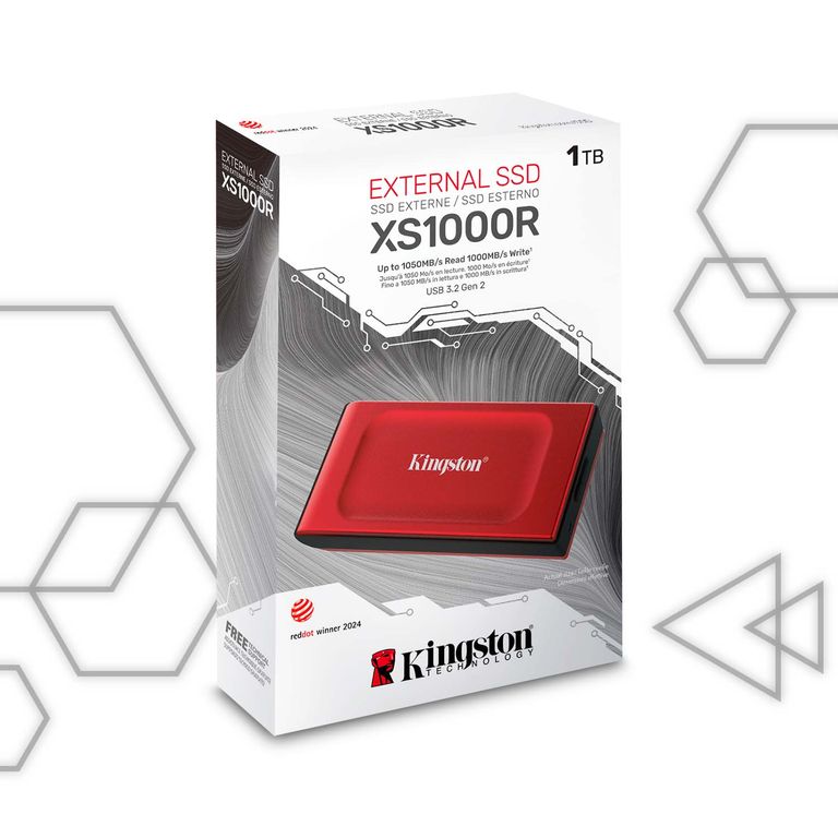 SSD Externo XS1000 1TB Portatil Rojo