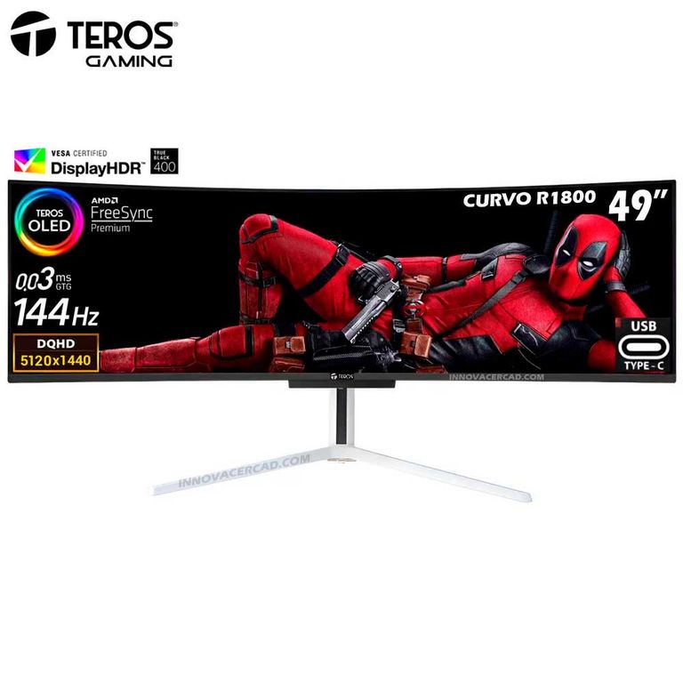 Monitor gaming Curvo TE-4920G 49 QD-OLED 144Hz 003ms HDR400 TrueBlack