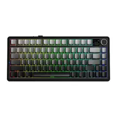 AULA - TECLADO F75 MAX MECANICO RGB SWITCH GREEN-BLACK DEGRADADO