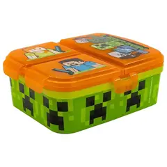 GENERICO - Sadwichera Múltiple XL 4 compartimientos Minecraft