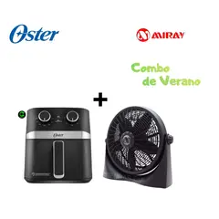 OSTER - Combo Freidora De Aire 4L + Ventilador Miray