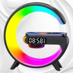 GENERICO - Parlante y Cargador de Celular Inalambrico Modelo G Negro