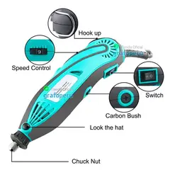 OEM - Mini Taladro Rectificadora Multiproposito + 227 Accesorios 160 W