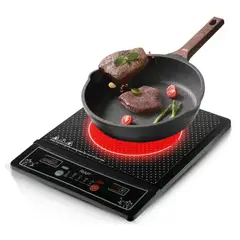 RAFF - Cocina De Inducción Eléctrico Raf Negro