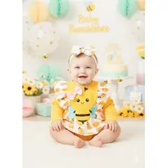 GENERICO - VESTIDO PARA NIÑA BEBE DE ABEJITA CHIQUITITA