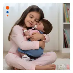 GENERICO - Bebe Pequeña 48cm con Overol de Flores y Blusa Blanca Y+Ligas Regalo