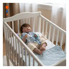 GENERICO - Bebe Pequeño 48cm con Ropa de Gala Ploma y Corbata Michi Azul Noche Y+Ligas Regalo