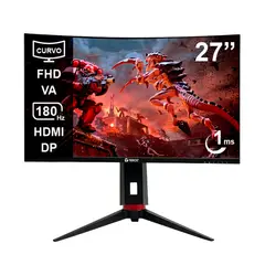 TEROS - Monitor TE-2766G gamer 27 pulgadas curvo FHD 180Hz 1ms