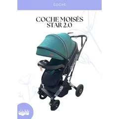 EBABY - Coche moisés Saturno de bebé color verde