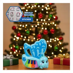 GENERICO - Piano de Aprendizaje Musical para Niños en Celeste Y+Regalo Sticker