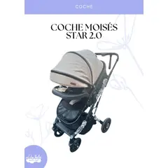 EBABY - Coche moisés Saturno de bebé color beige