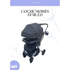 EBABY - Coche moisés Saturno de bebé color negro