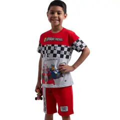 NICKELODEON - Bermuda Moda Niño Paw Patrol Rojo French Terry