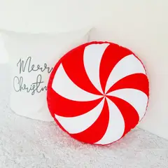 GENERICO - COJÍN NAVIDEÑO CANDY REDONDO