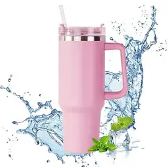 GENERICO - VASO TERMICO 40 OZ MUG TUMBLER ACERO INOXIDABLE MANTIENE FRÍO 24H