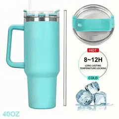 GENERICO - TERMO VASO TERMICO 40 OZ MUG TUMBLER ACERO INOXIDABLE MANTIENE FRÍO 24H