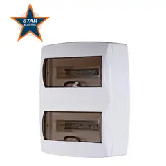 NACIONAL - TABLERO ELÉCTRICO ADOSABLE (VISIBLE) 24 POLOS - CON TAPA - STAR (PERUANO)