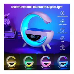 GENERICO - Lampara G Smart RGB 6 en 1 Parlante BT-3401 Cargador Inalambrico Reloj