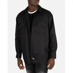 DICKIES - Camisa de trabajo de sarga de manga larga para hombre