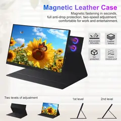 GENERICO - NSEOVS Monitor Portátil de 16" 2.5K 100% sRGB 2560×1600 Pantalla con Frecuencia Refrescar 60Hz