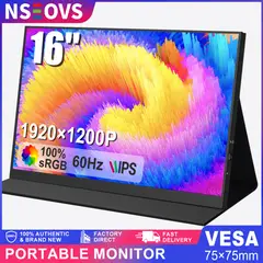 GENERICO - NSEOVS Monitor Portátil de 16 1200p 100% sRGB 1920x1200p Pantalla con Frecuencia Refrescar 60Hz