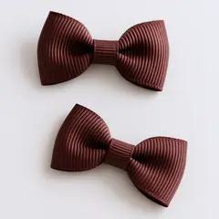 LE PETIT COMPANY - Mini Ganchos Niña Cabello Chocolate 2 unidades