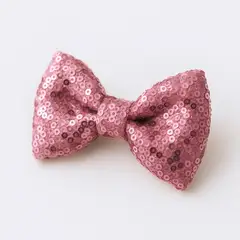 LE PETIT COMPANY - Gancho Lazo Niña Cabello Lentejuelas - Rosa