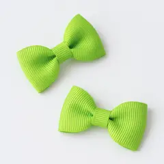 LE PETIT COMPANY - Mini Ganchos Cabello Niña Verde - 2 unidades