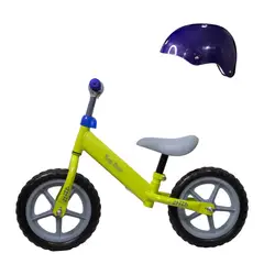 GENERICO - Bicicleta de Equilibrio para Niños Balance Aro 12 con Casco de Regalo