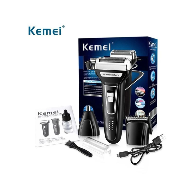AFEITADORA KEMEI 3 EN 1 PROFESIONAL KM-6559