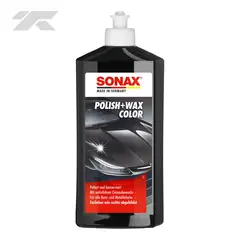 SONAX - Cera Polish + Wax Color Negro 500 ml