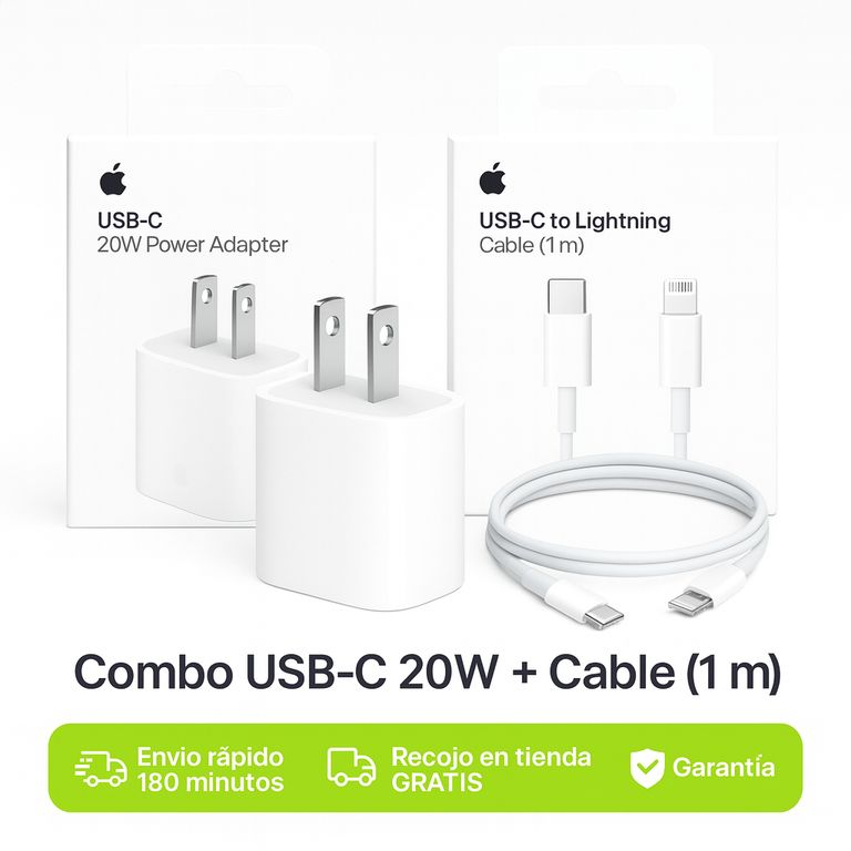 Cargador  20w + Cable C a Lightning