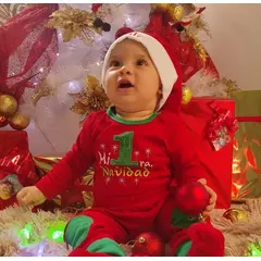 GENERICO - Body Bebé Niño Algodón Navidad Cicciobello