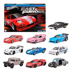 HOT WHEELS - Auto a escala - PAQUETE DE 10 AUTOS - HW - FAST AND FURIOUS - Rapidos y Furiosos