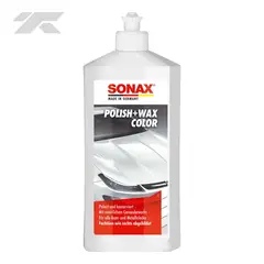 SONAX - Cera Polish + Wax Color Blanco 500 ml