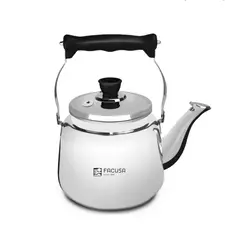 FACUSA - TETERA TRADICION DE ACERO INOXIDABLE 4 LT CON SILBADOR