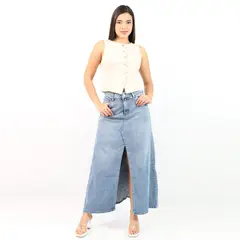 JAROLA - Falda Denim Cayetana
