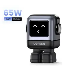 UGREEN - Cargador Uno RG 65W Robot GaN con Carga Rápida