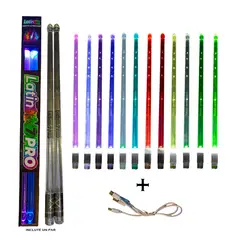 CALIFORNIA - BAQUETAS CON LUCES PARA BATERIA LATINSTIX7PRO - RECARGABLE