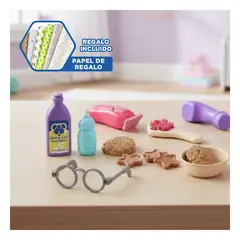 GENERICO - Kit de Mascota Infantil Dog con Tazones Comida y Juguete Incluido Y+Papel Regalo