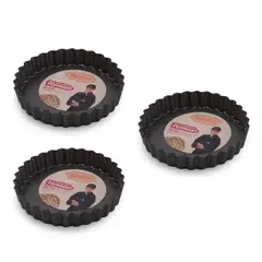 FACUSA - SET DE 3 MOLDES PARA TARTA 13 CM DE DIAMETRO