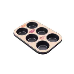 FACUSA - MOLDE PARA 6 QUEQUITOS 26.5 X 18 X 3 CM