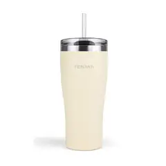 TENAYA - Vaso tomatodo 900ml acero sin bpa GLACIER900 - Crema