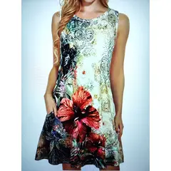 GENERICO - Vestido Casual De Verano Para Mujeres - Talla L