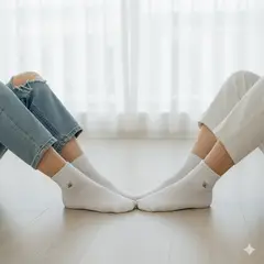 GENERICO - Pack 3 Medias con Dibujo de Oso Color BLANCO