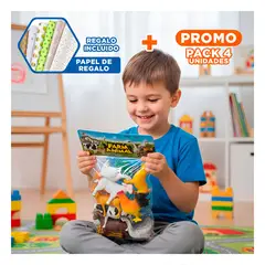 GENERICO - Pack4 Conjunto de Figuras de Animales de Granja para Juguete Educativo Y+Papel Regalo