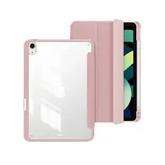 OTTOWARE - Smart Cover Ipad Air 11 2024 Desmontable Imantada (Tapa Transparente) Rosado