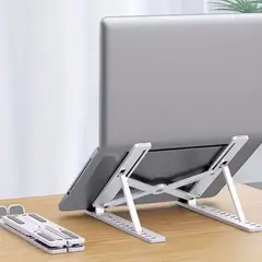 GENERICO - Soporte de Aluminio ST Portatil p-Laptop Ergonomico Plegable HS400sil