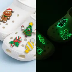 LE PETIT COMPANY - Accesorios para Crocs Pack Gingerbread Glow 4 pines