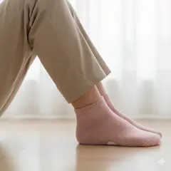 GENERICO - Pack 3 Medias Tobilleras Color Rosa Pastel